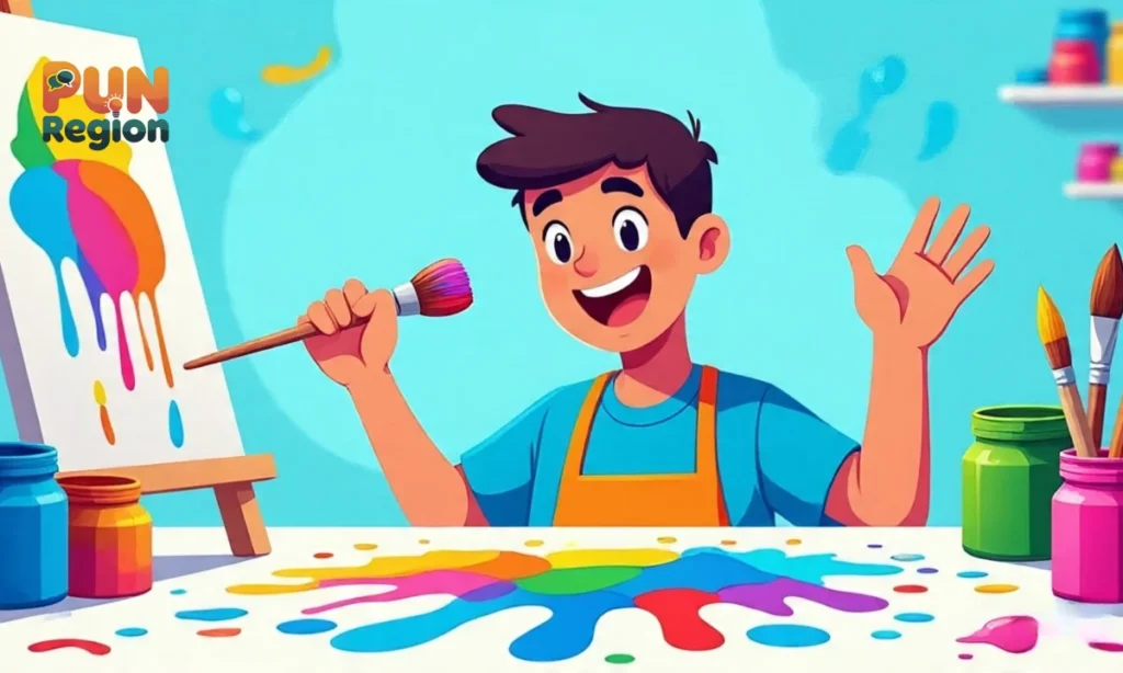 Funny Painting Puns Captions