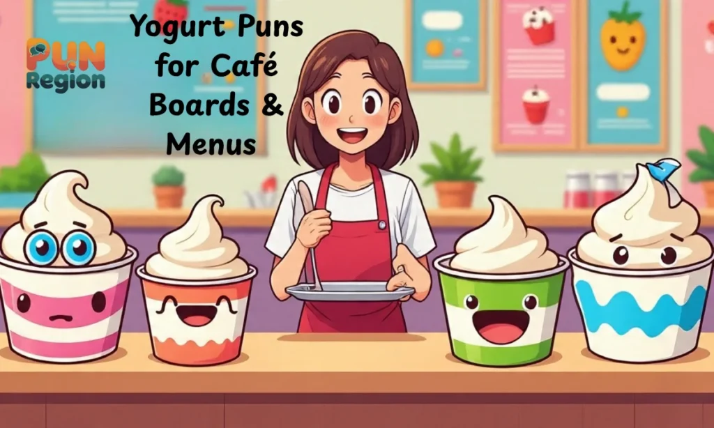 Yogurt Puns for Café Boards & Menus 