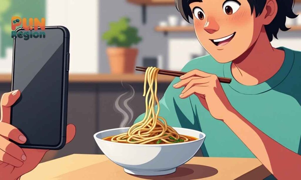 Clever Noodle Wordplay for Instagram