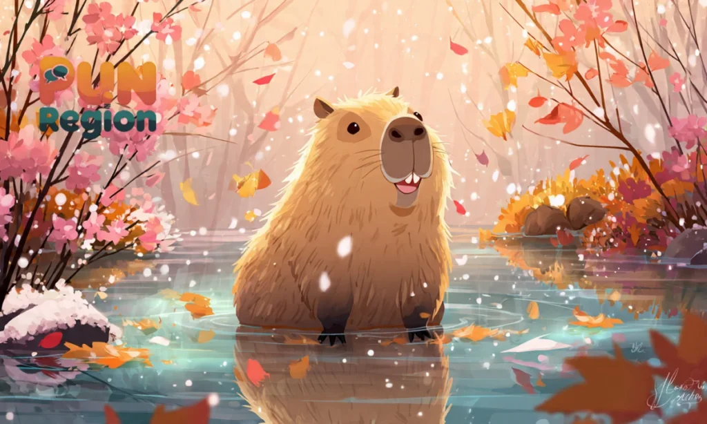 Seasonal Capybara Puns
